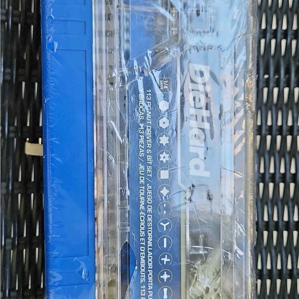 113-Piece Nut Driver & Bit Set - Blue/Clear - Picture 2 of 2